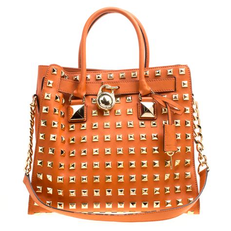 michael kors large studded hamilton tote|michael kors hamilton studded tote.